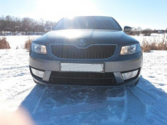 Вставки переднего бампера в стиле "RS" для Skoda Octavia III A7 (2013-2016)